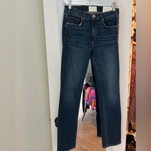 NWT dark blue straight jeans